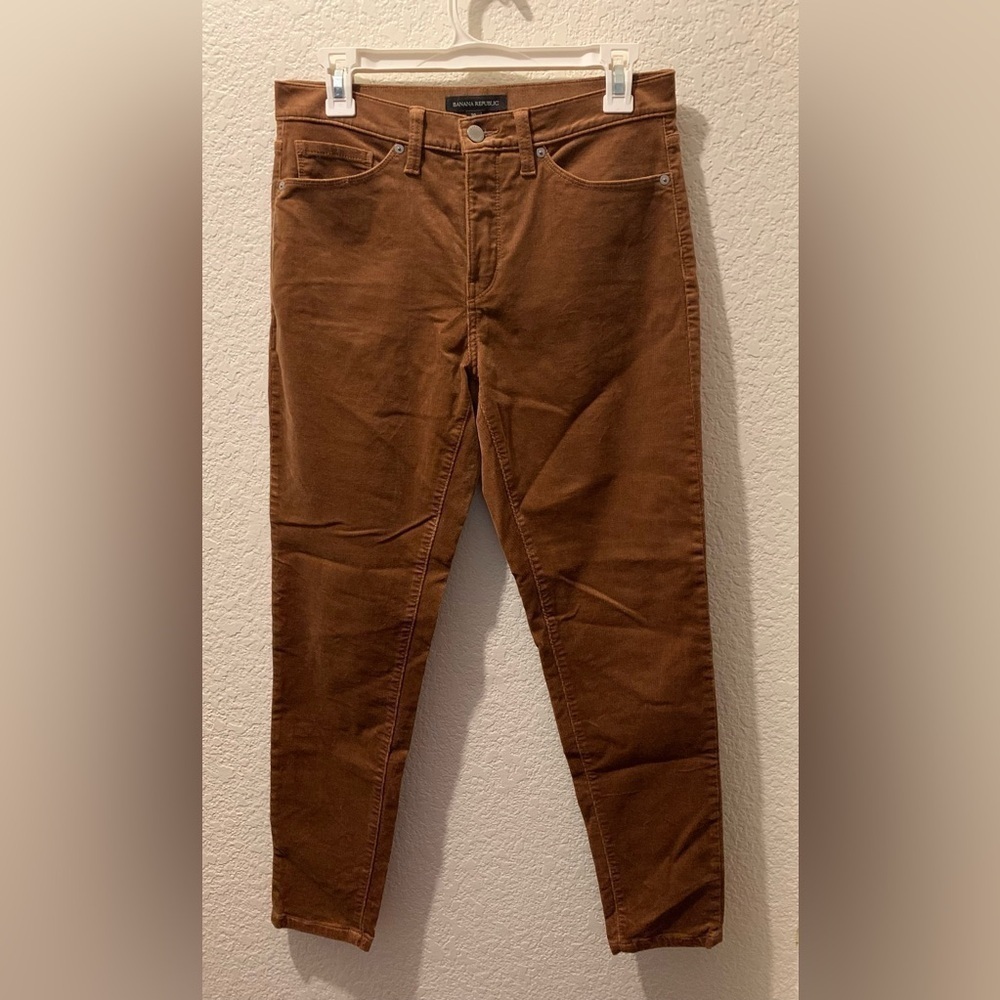 Banana Republic Mr Skinny Cord Camel Pants - Picture 3 of 10